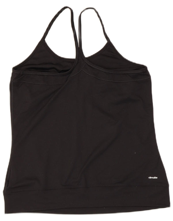Adidas Mujer Climalite Cami Top UK 16 Grande Poliéster Negro