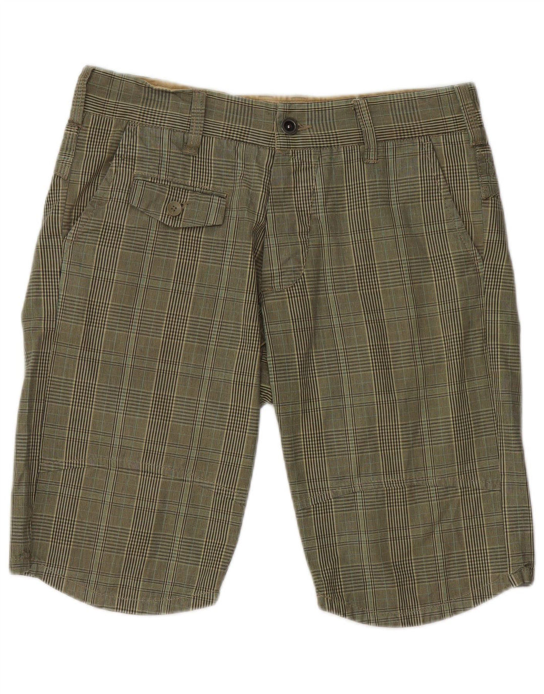 Jack & Jones Shorts chinos para hombre Medium W32 Khaki Check Cotton