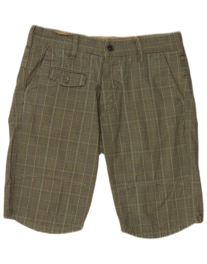 Jack & Jones Shorts chinos para hombre Medium W32 Khaki Check Cotton