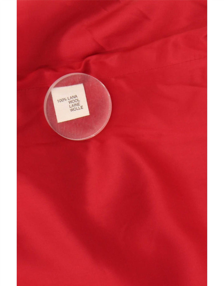 Vintage mujer abrigo Reino Unido 18 XL lana rosa