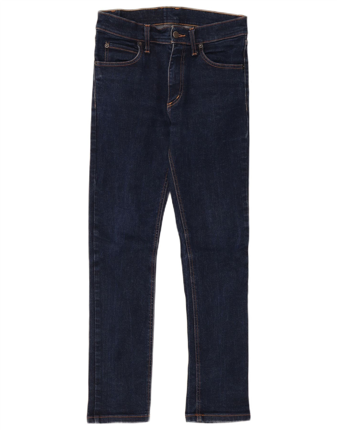 CHEAP MONDAY Vaqueros pitillo para mujer W33 L28 Algodón azul marino