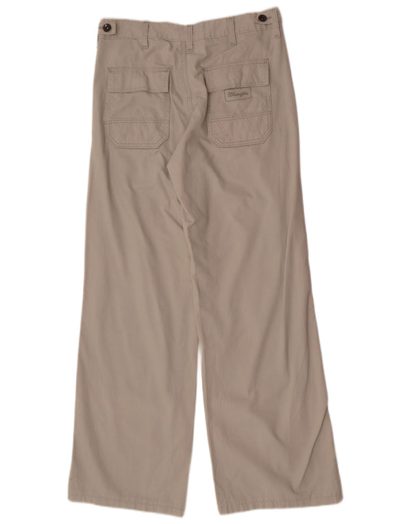 Pantalón chino holgado para mujer Wrangler W28 L30 Algodón gris
