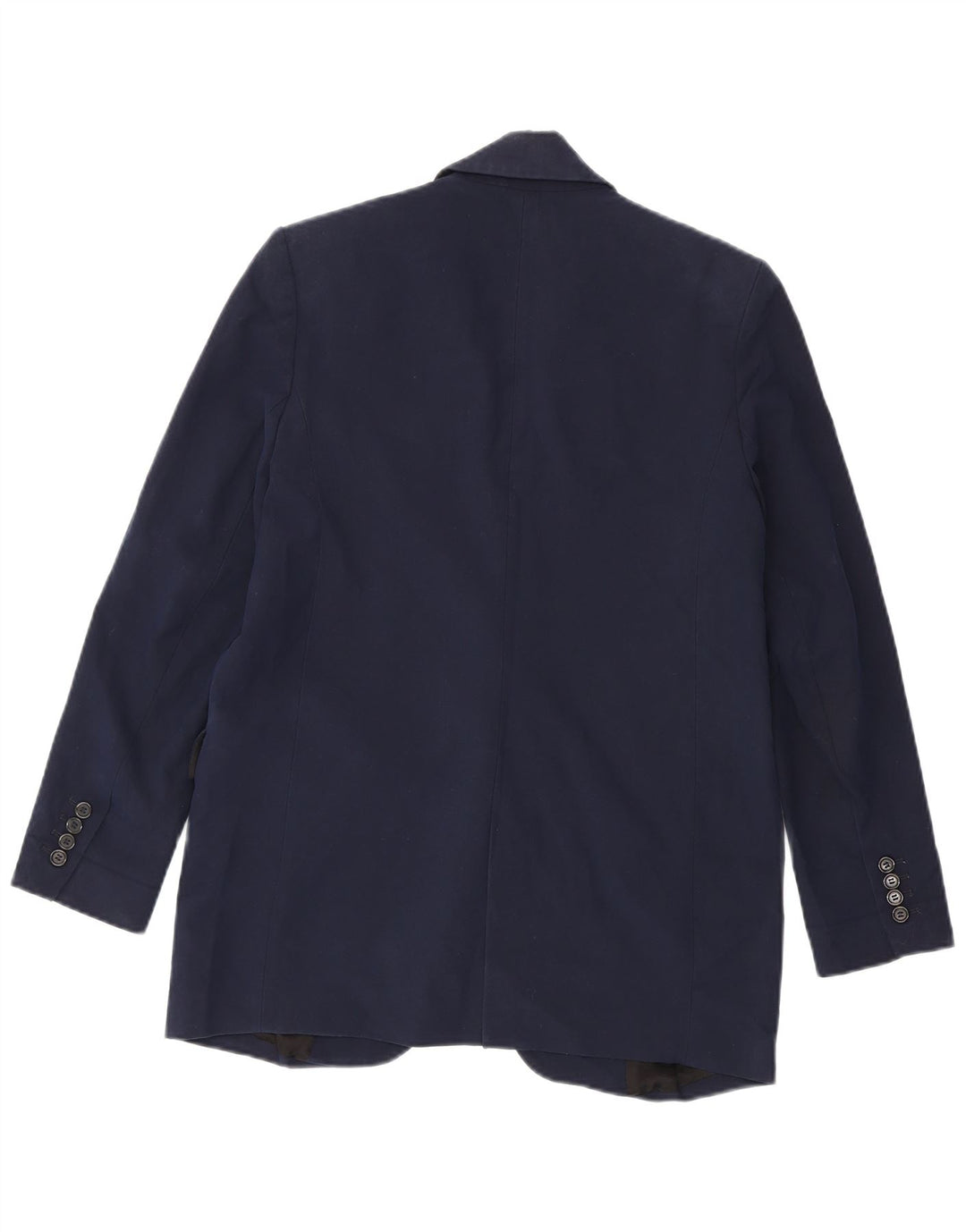 Zara Chaqueta Blazer De 1 Botón Para Mujer UK 6 XS Poliéster Azul Marino