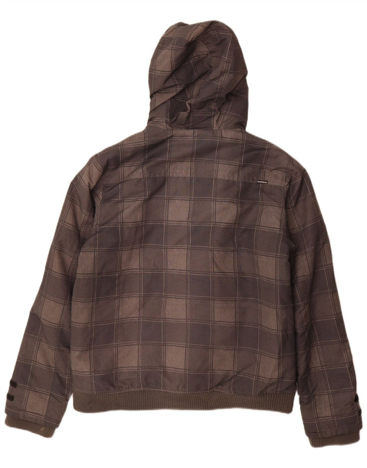 Quiksilver Cazadora bomber con capucha para niño 15-16 años Gris Cuadros Poliéster