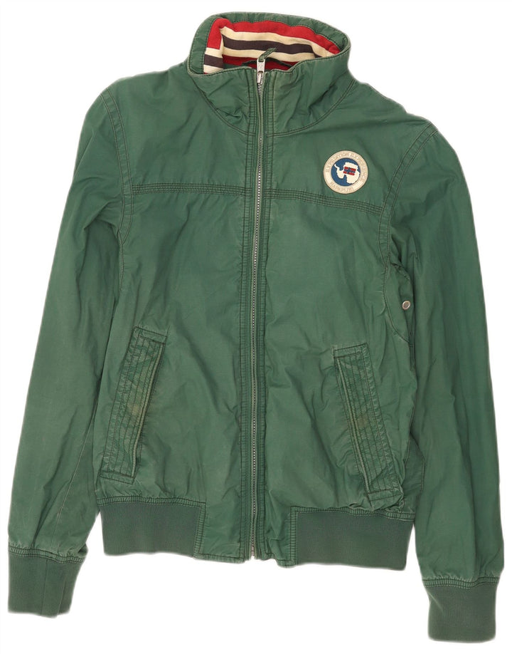 Napapijri Chaqueta Bomber Geographic para Hombre UK 36 Small Verde