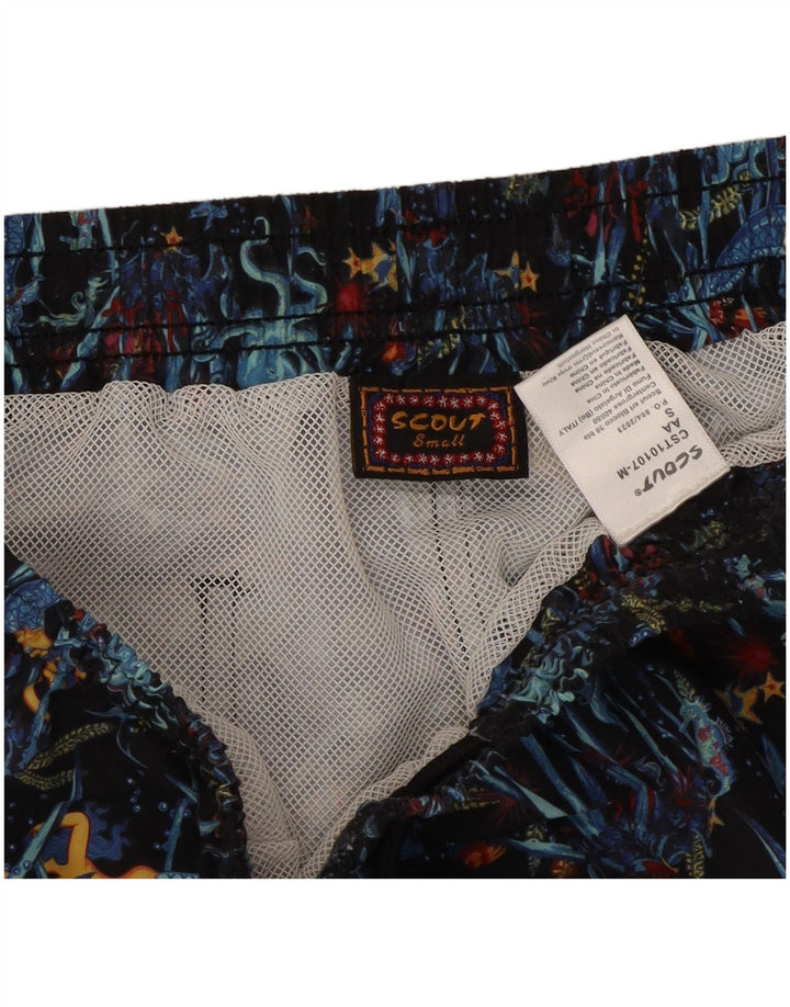 Bañador con estampado abstracto para hombre Scout, pequeño, poliéster multicolor