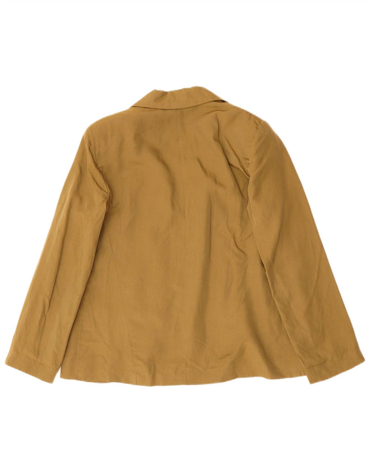 TOPSHOP Chaqueta tipo blazer abierta de gran tamaño para mujer UK 10 Small Khaki Lyocell