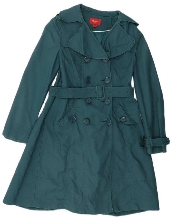 Monsoon Gabardina para mujer UK 40 Small Algodón verde