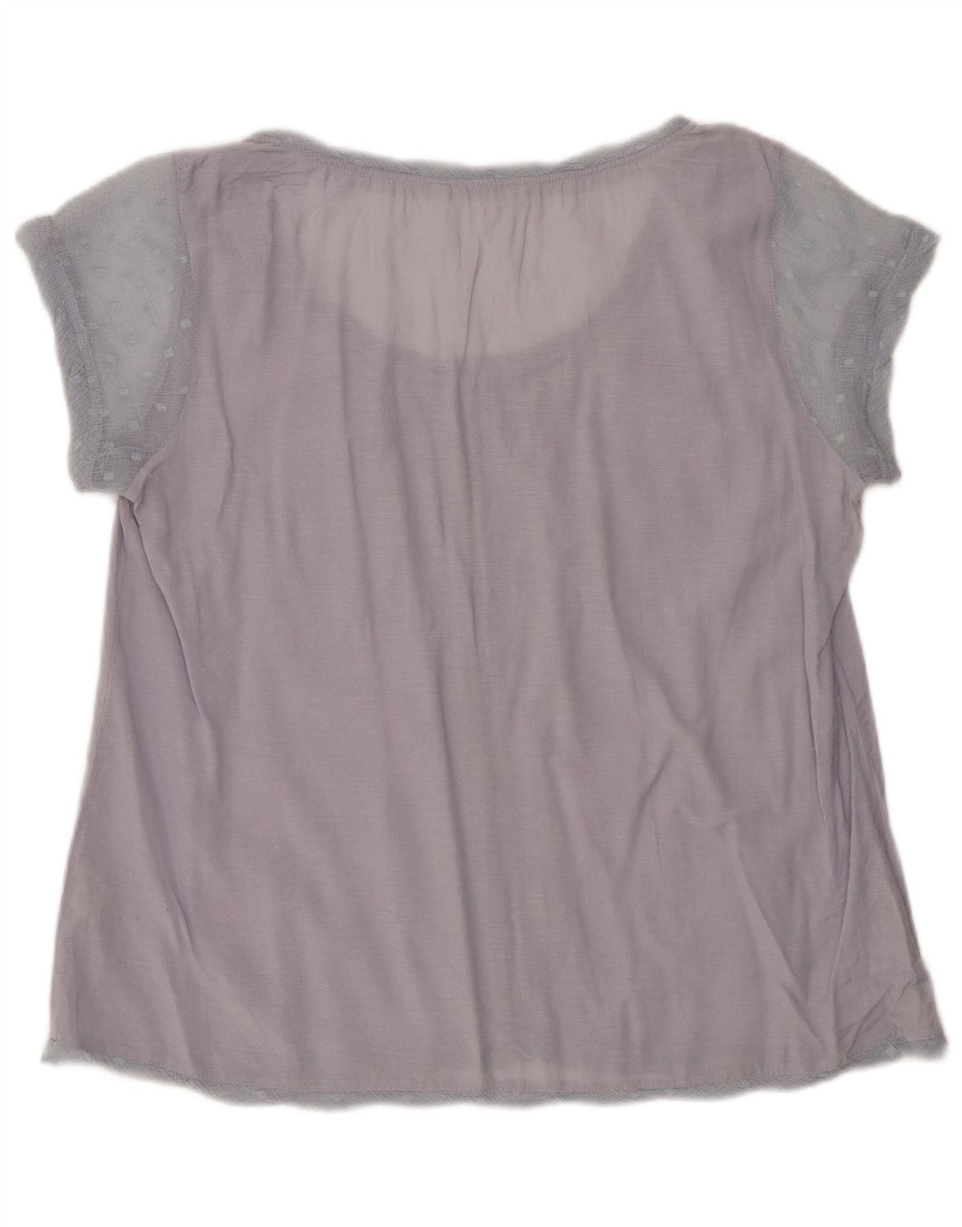 WHITE STUFF Blusa para mujer Top UK 46 Algodón azul grande