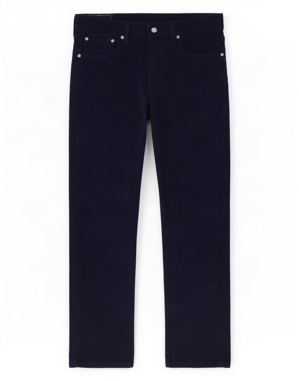 Levi's Hombre 511 Pantalones de pana delgados W32 L30 Azul marino