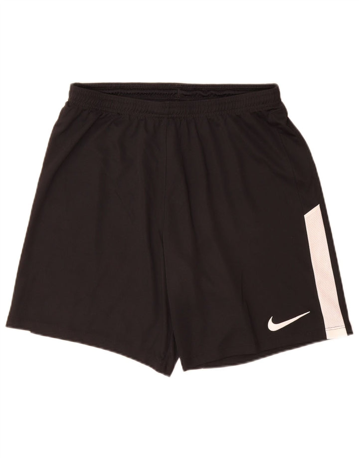Pantalones cortos deportivos Nike Dri Fit para hombre Poliéster color block negro mediano