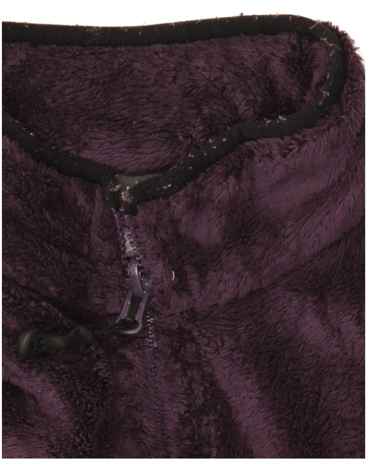 Jack Wolfskin Chaqueta polar para mujer UK 46 Poliéster morado grande