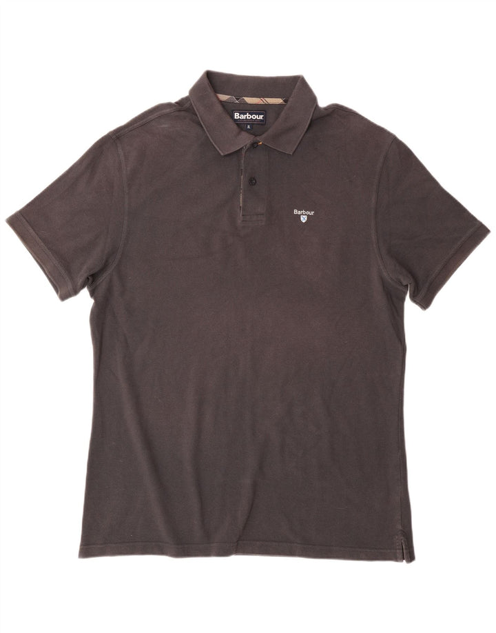 Barbour Polo Hombre XL Algodón Gris