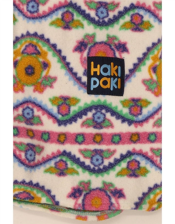 Vintage hombres polar camisa pequeña multicolor geométrica