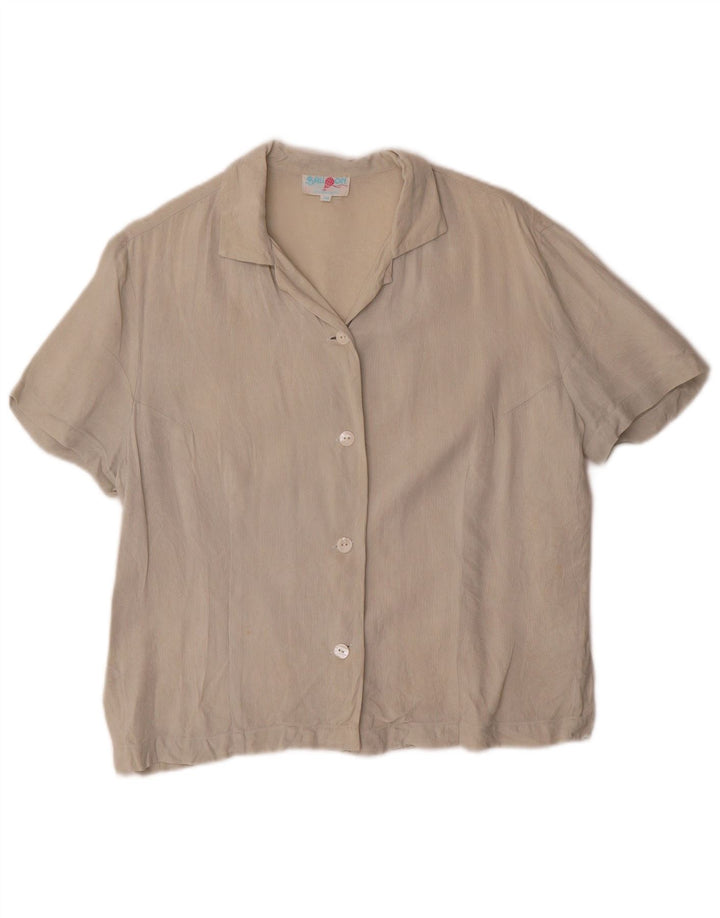 Camisa de manga corta para mujer Balloon EU 40 Seda beige mediana