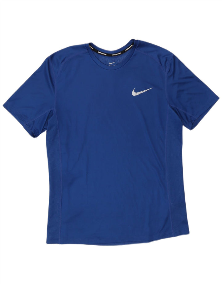Camiseta Nike Dri Fit para hombre Top poliéster azul medio