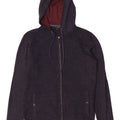 Ted Baker - Cárdigan con capucha y cremallera completa para hombre, talla 2, talla pequeña, azul marino
