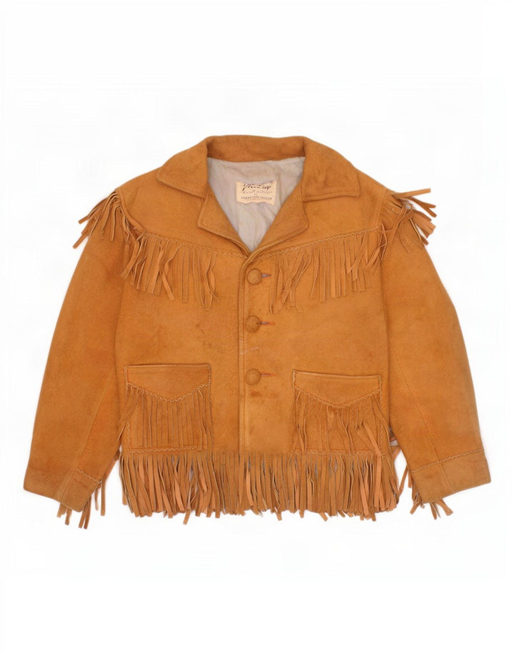 Quilon Chaqueta de ante occidental para niño 5-6 años Beige