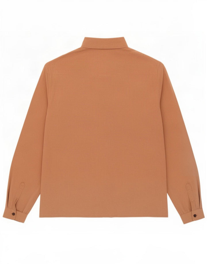 Alberto Aspesi Blusa Camisa Mujer IT 42 Seda Marrón Medio