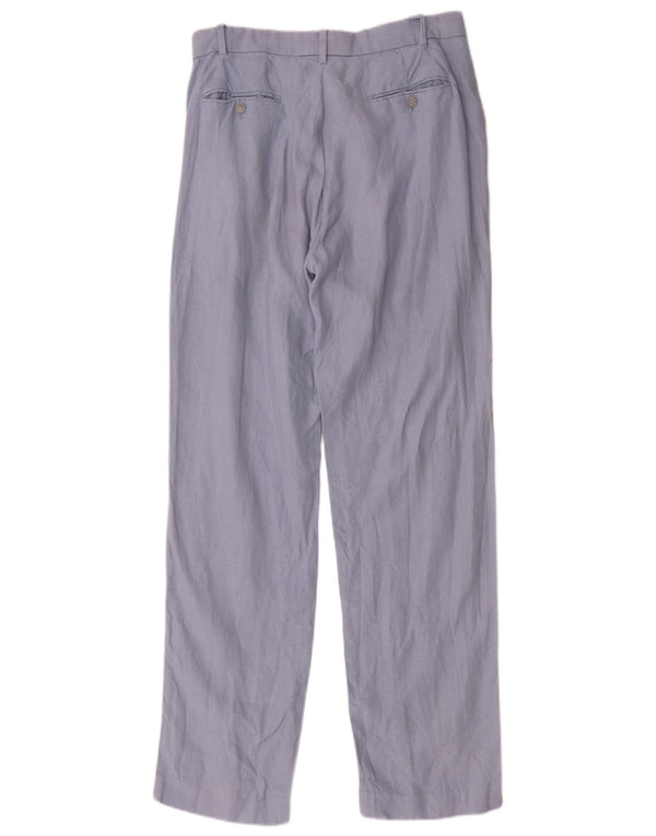 Polo Ralph Lauren Pantalones chinos rectos para hombre W32 L34 Lino azul