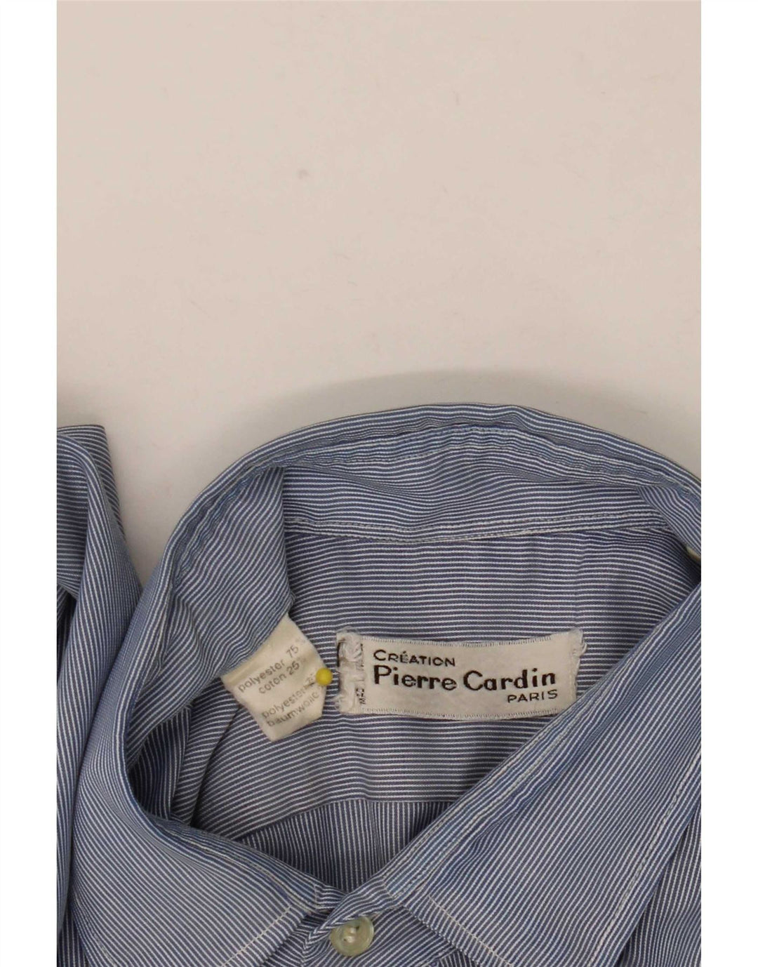 Camisa Pierre Cardin Hombre Poliéster Rayas Azul Medio