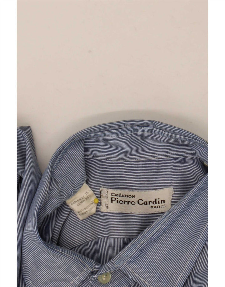 Camisa Pierre Cardin Hombre Poliéster Rayas Azul Medio