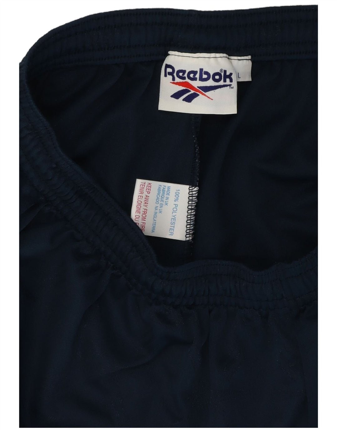 Reebok Mens Graphic Sport Shorts Grande Azul Marino Poliéster