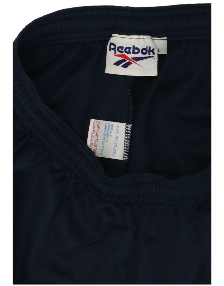 Reebok Mens Graphic Sport Shorts Grande Azul Marino Poliéster