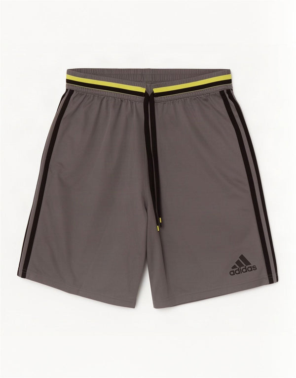 Adidas Mens Climalite Sport Shorts Gris Medio Poliéster