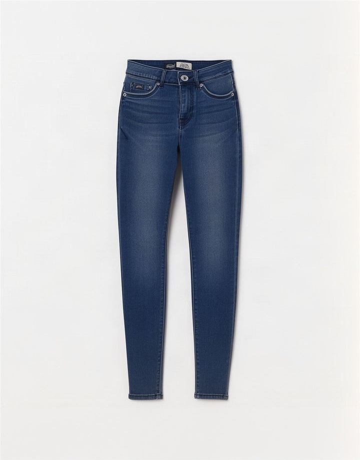 Vaqueros Superdry Alexia Jegging W27 L32 Algodón Azul Mujer
