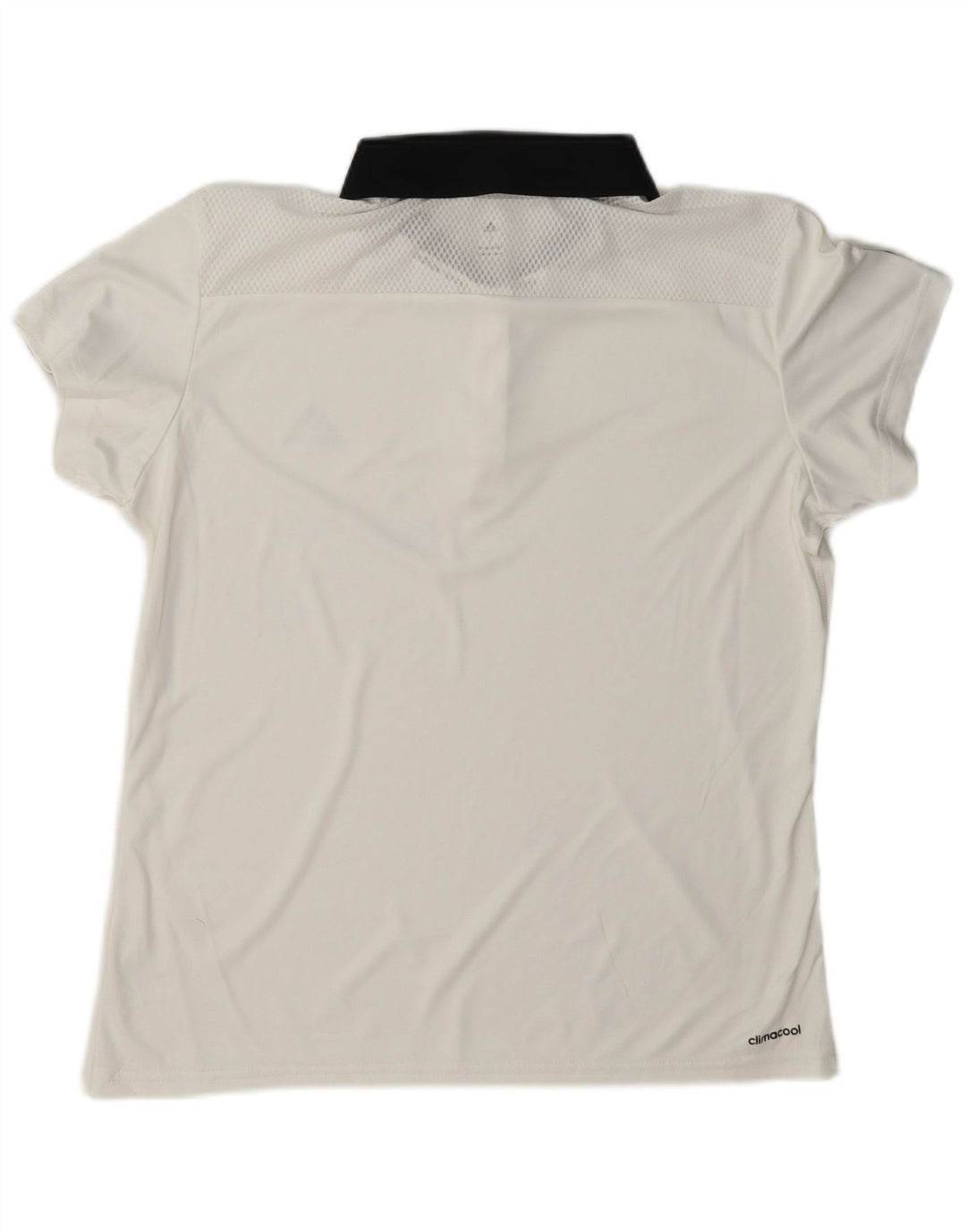 Adidas - Polo de rugby Climacool para mujer, talla 40, poliéster blanco grande