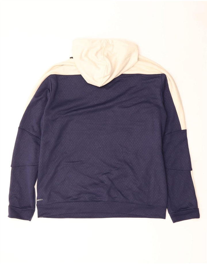 PUMA Sudadera con capucha para hombre, talla grande, color azul marino