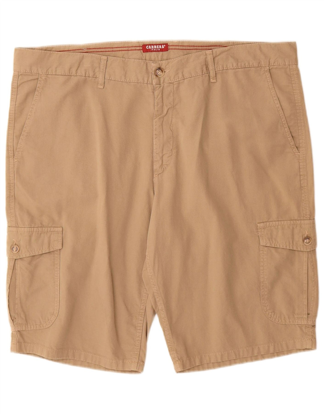 Carrera Pantalones cortos cargo de ajuste regular para hombre W38 XL Algodón beige