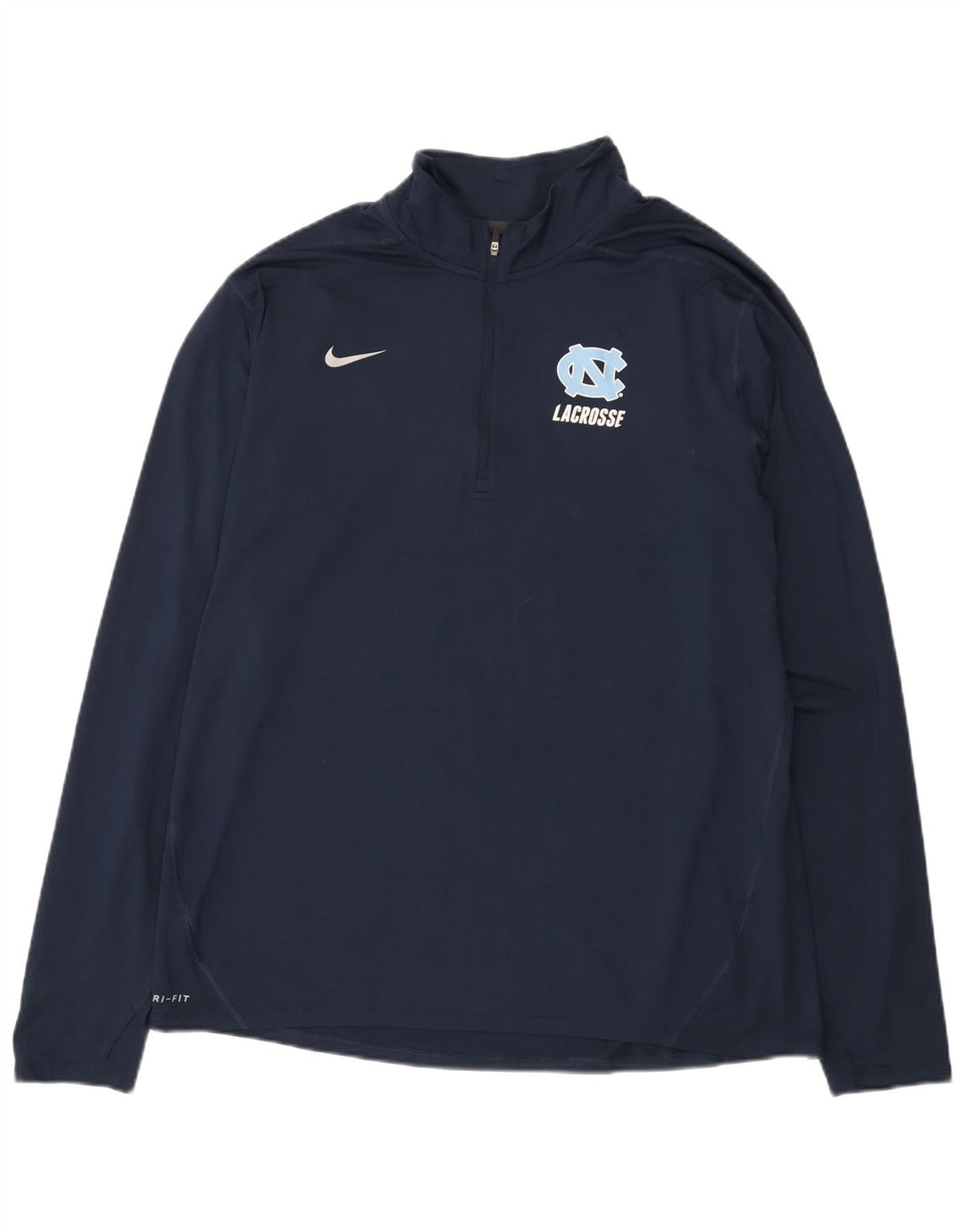 Nike Hombre Dri Fit Graphic Zip Neck Jersey Chándal Top XL Azul Marino