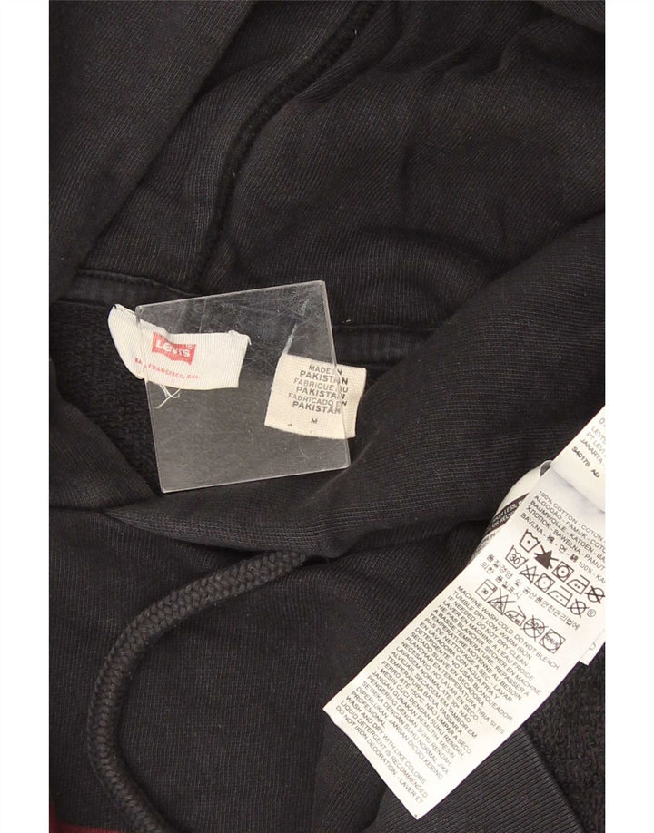 Levi's Hombre Sudadera Con Capucha Gráfica Jersey De Algodón Negro Mediano