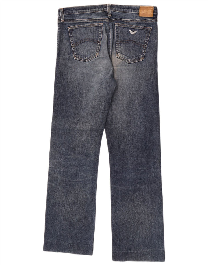 Jeans Armani Mujer Rectos W29 L29 Algodón Azul