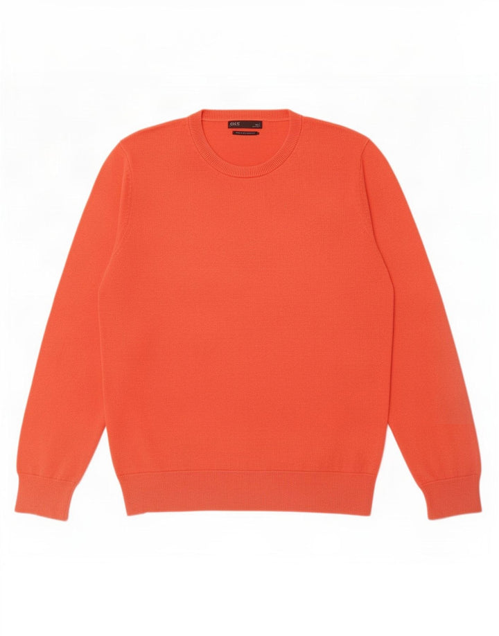 Marks & Spencer - Jersey de cuello redondo para hombre, talla grande, color naranja