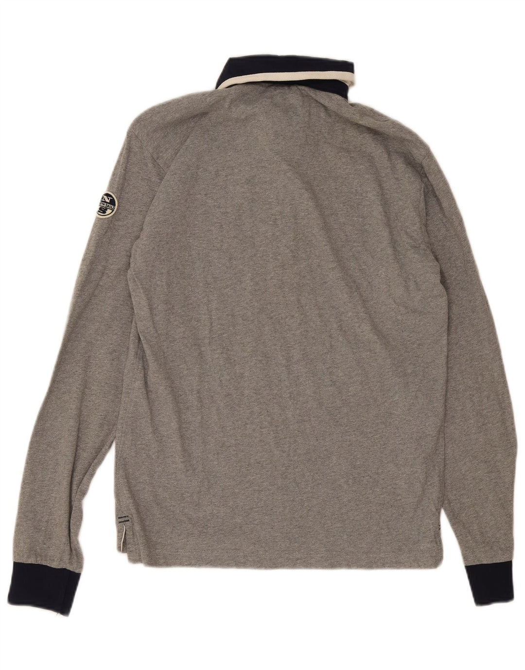 North Sails Polo De Rugby De Manga Larga Para Hombre Algodón Gris Medio