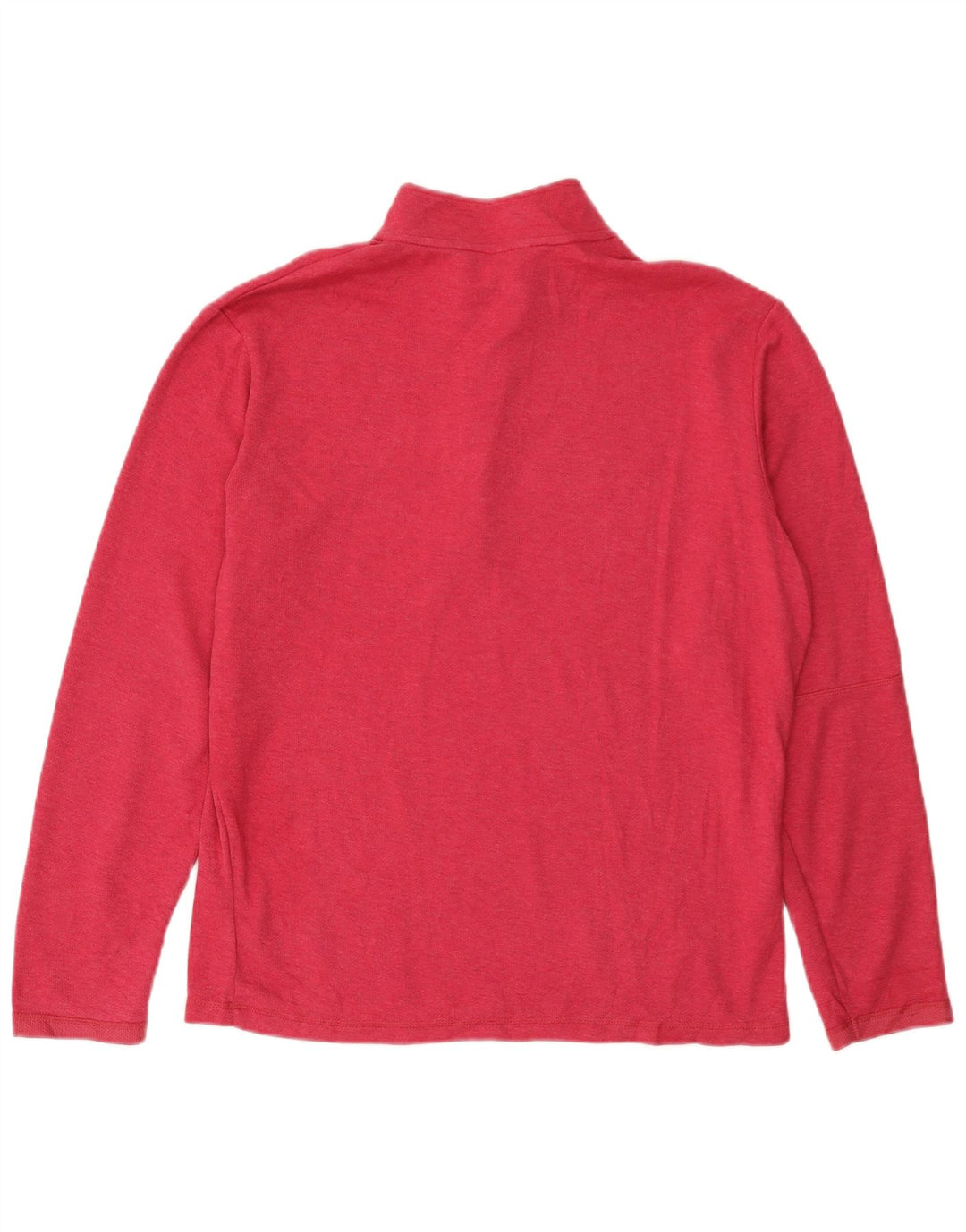 ADIDAS Hombre Zip Neck Jersey Chándal Top Algodón Rosa Medio