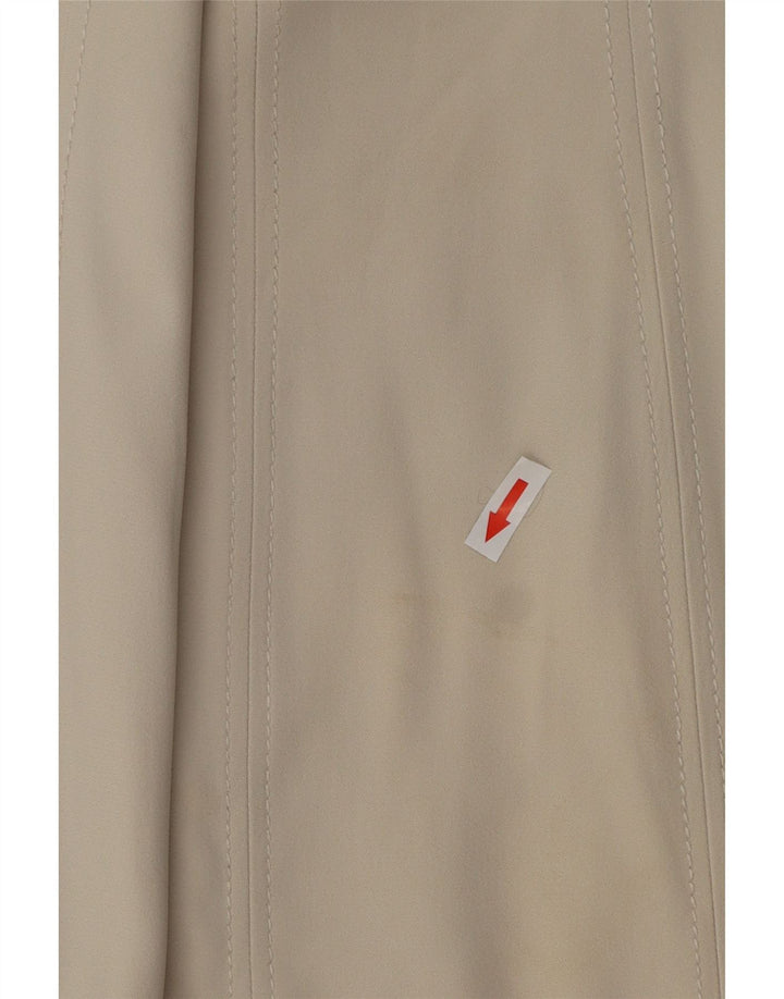 VINTAGE Mujer A-Line Vestido Reino Unido 12 Medio Blanco
