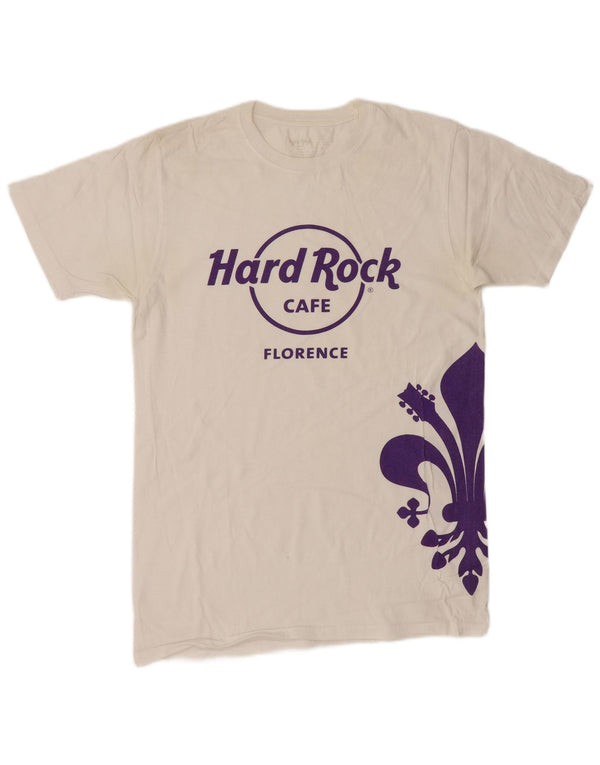 HARD ROCK CAFE Camiseta con gráfico Florence para hombre Top Small White Paisley