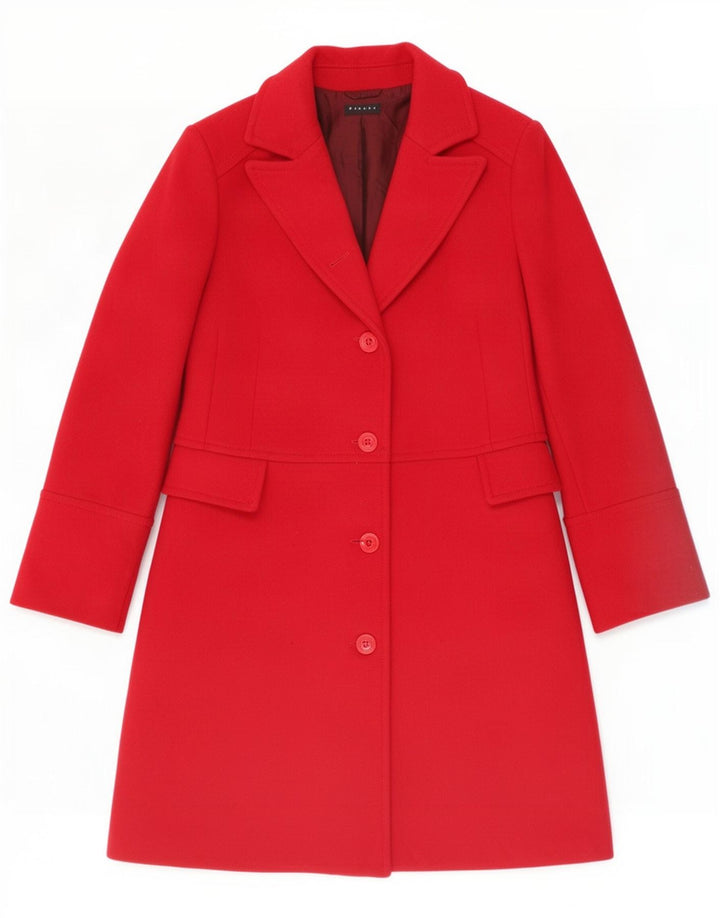 Abrigo Sisley Mujer IT 44 Lana Roja Mediana