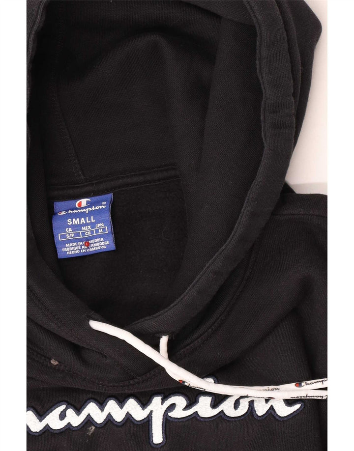 Champion Sudadera con capucha y ajuste regular para hombre, talla pequeña, color negro