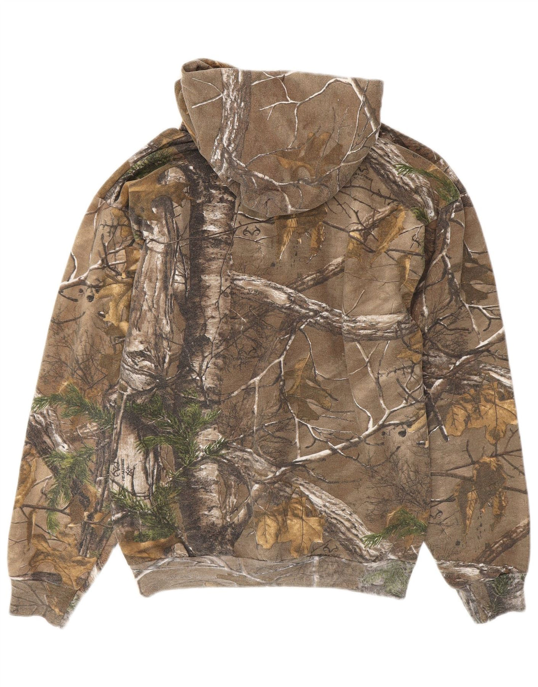 Russell Athletic Hombre Sudadera con Capucha Jumper Medium Khaki Camuflaje Algodón