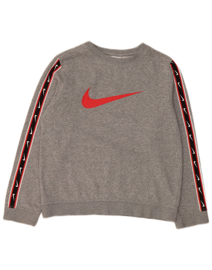 Nike Sudadera gráfica para niños 12-13 años Grande Gris Colorblock