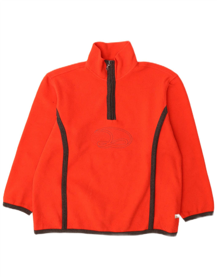 Lotto Jersey de forro polar con cuello y cremallera para mujer UK 44 Poliéster naranja medio