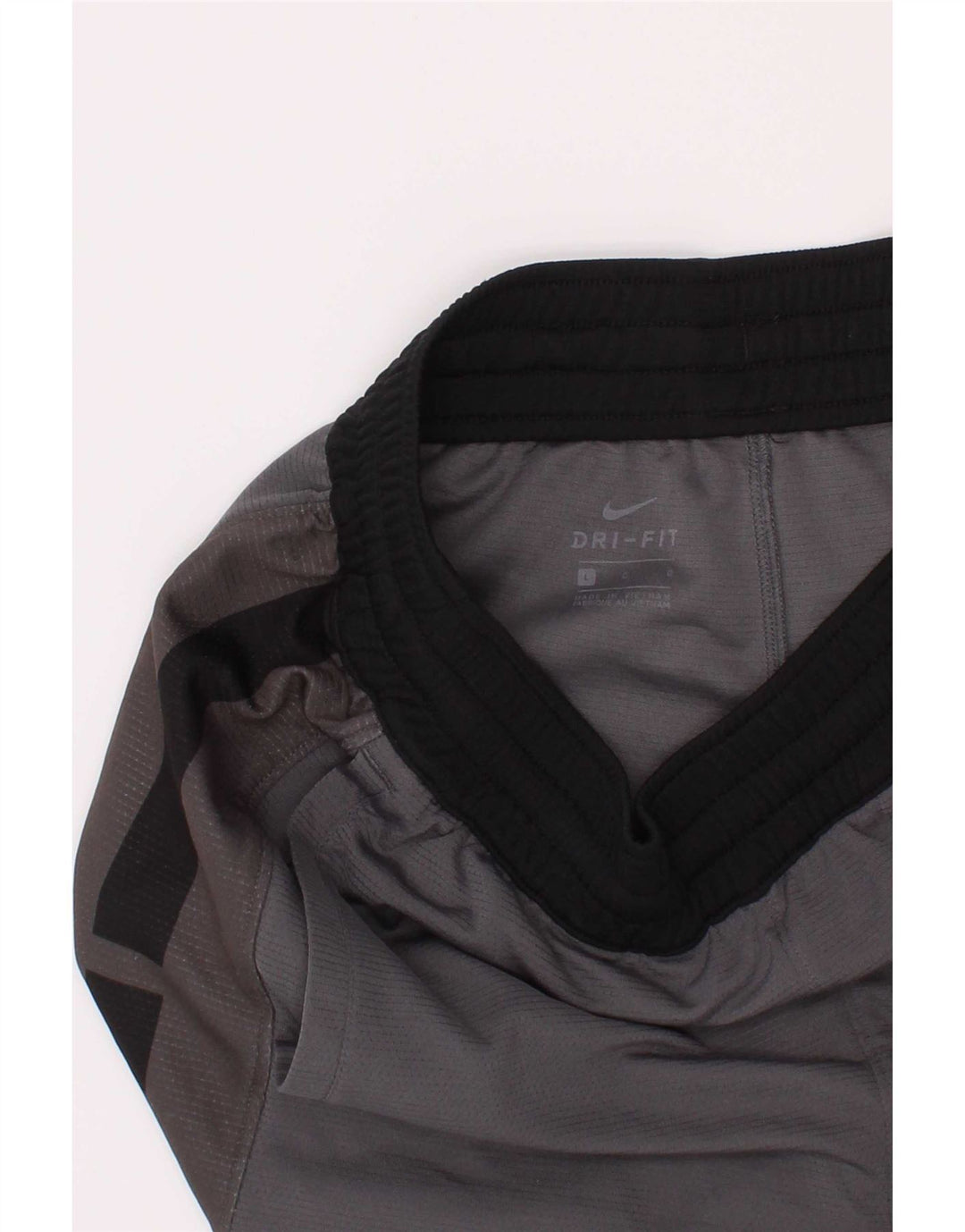 Nike Pantalones cortos deportivos Dri Fit Graphic para niños 12-13 años Poliéster gris grande