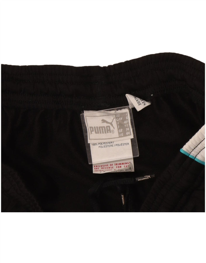 PUMA Pantalones de chándal para mujer UK 44 Grande Negro Colorblock Poliéster