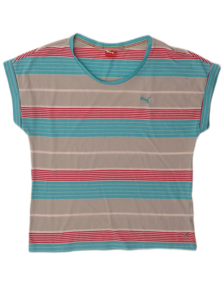 Puma Camiseta para Mujer Top UK 12 Medium Multicolor Rayas