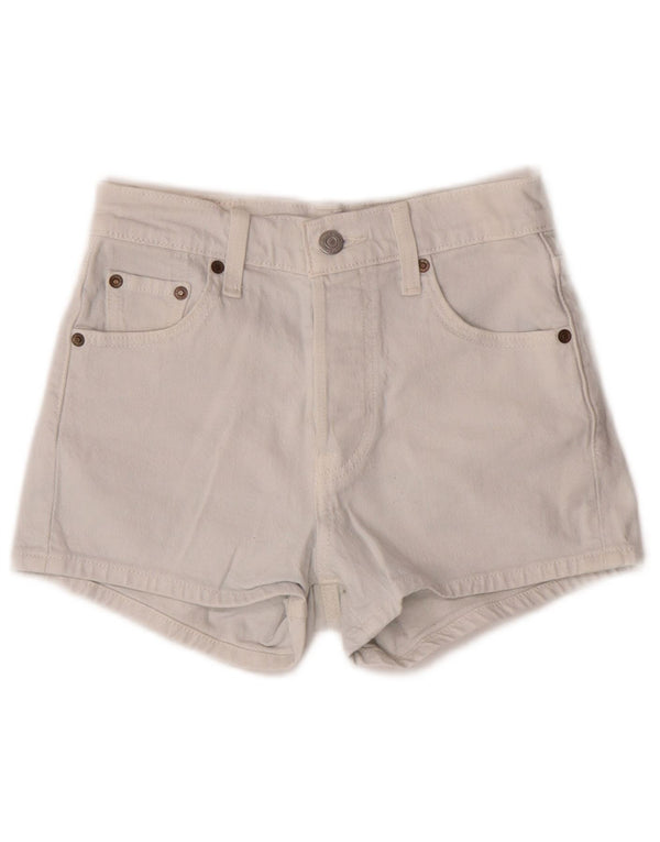 Levi's Mujer 501 Denim Hot Pants W23 2XS Algodón Blanco